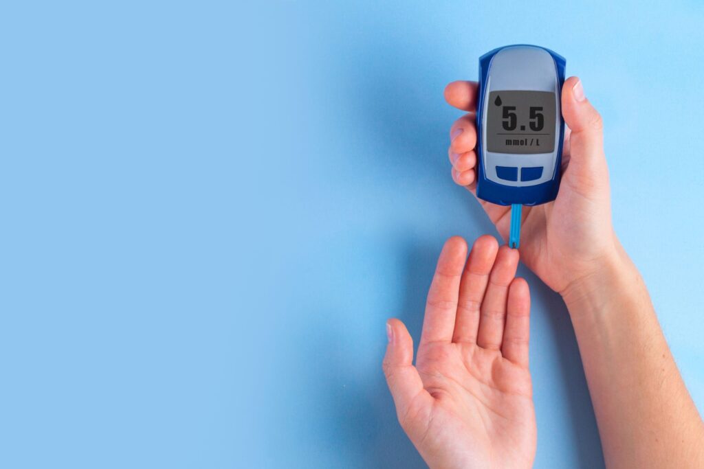 Blood glucose level test